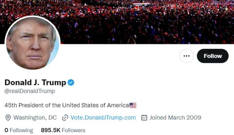 Após reativação de conta, Trump diz não ter interesse em voltar ao Twitter